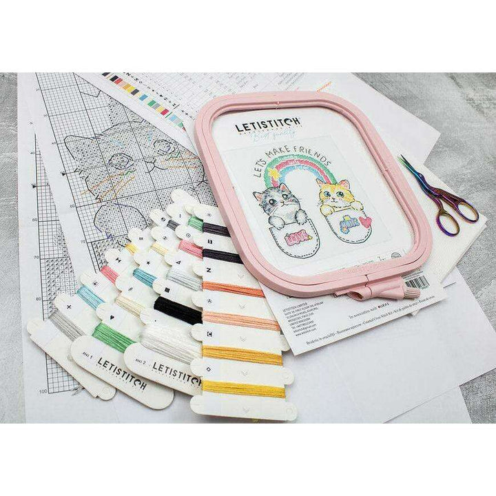 Let's make friends! L8043 Counted Cross Stitch Kit