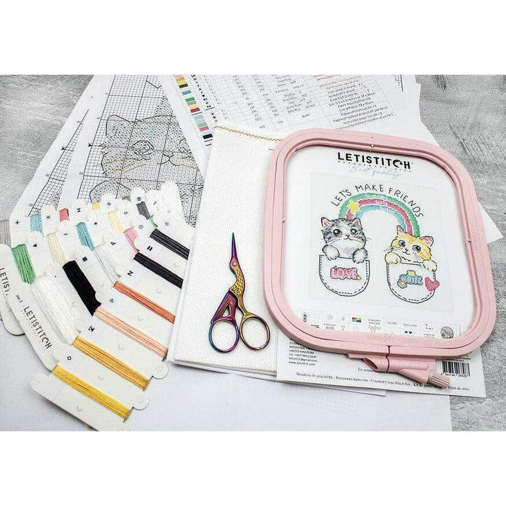 Let's make friends! L8043 Counted Cross Stitch Kit
