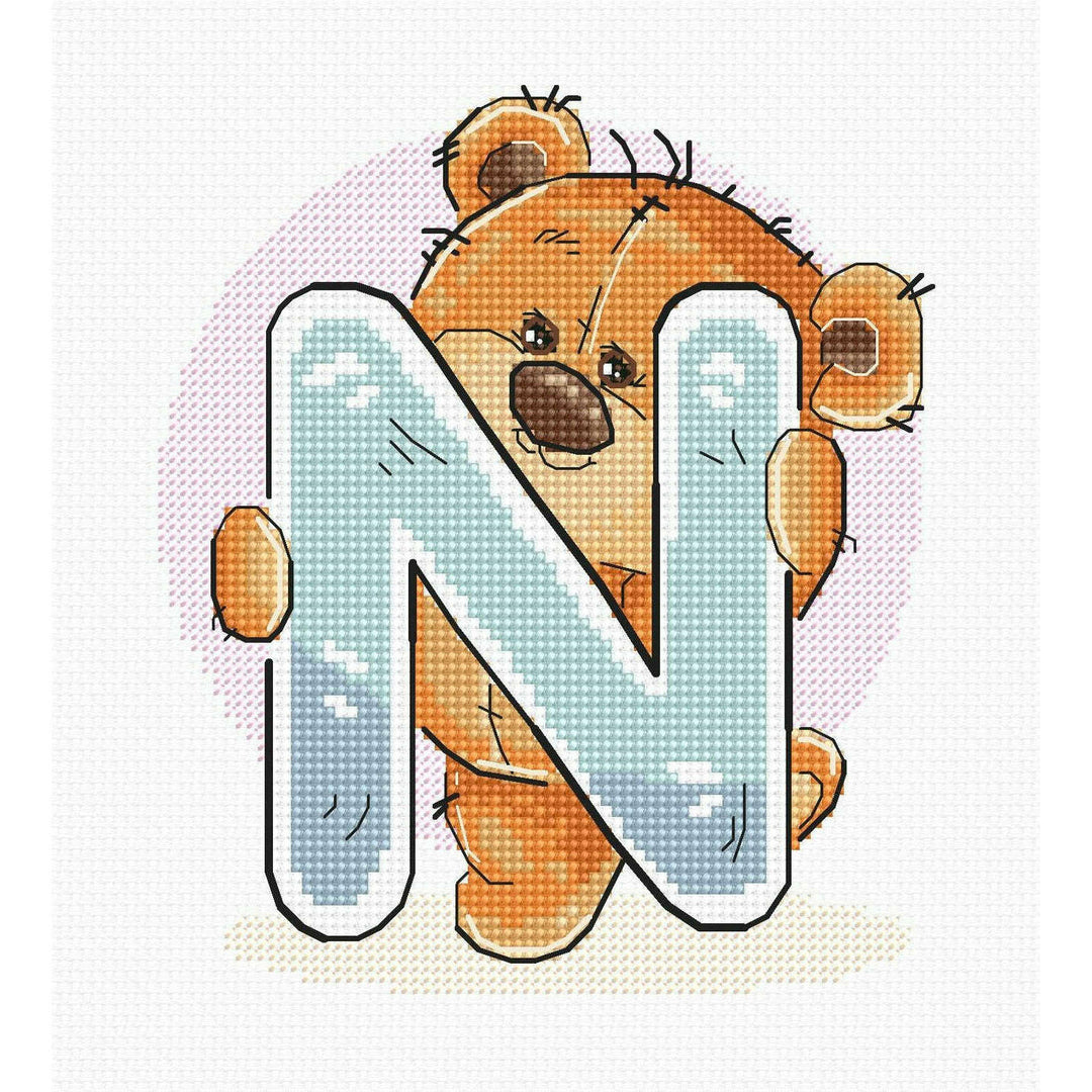 Letter N B1215l Alphabet Counted Cross-Stitch Kit