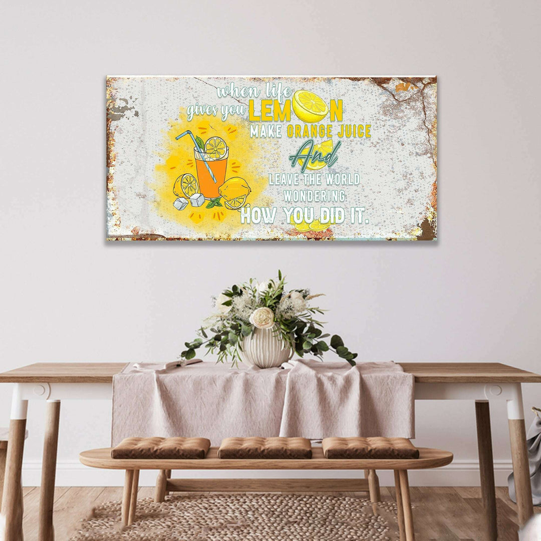 Life And Lemons Sign