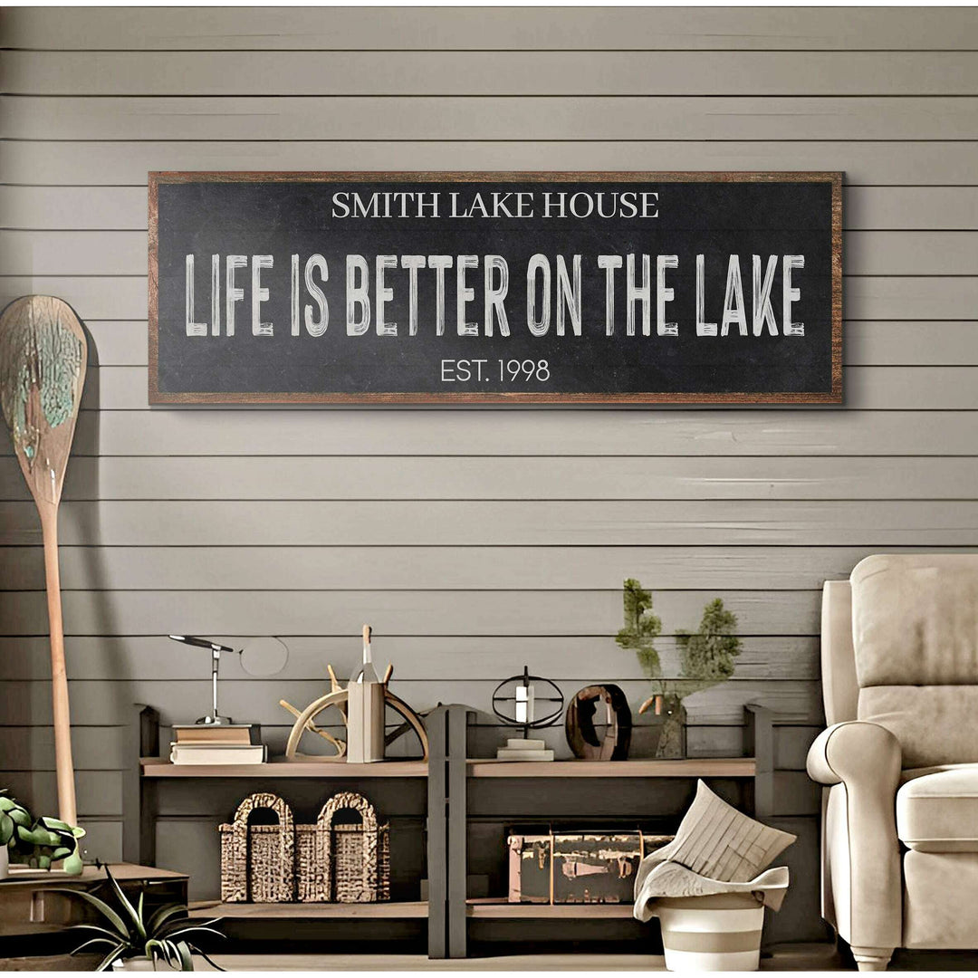 Life Is Better On The Lake Sign III