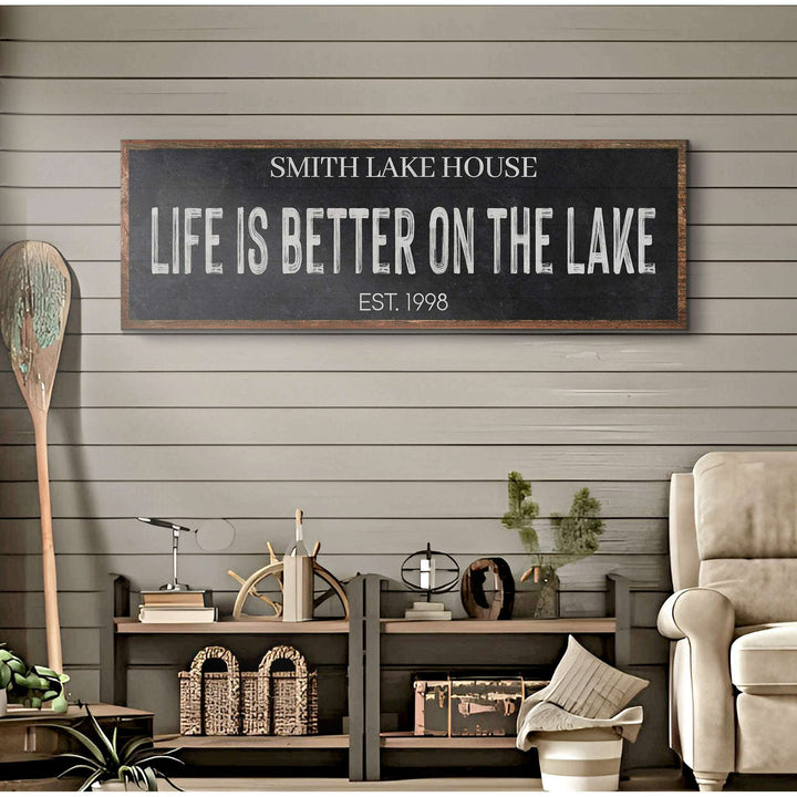 Life Is Better On The Lake Sign III