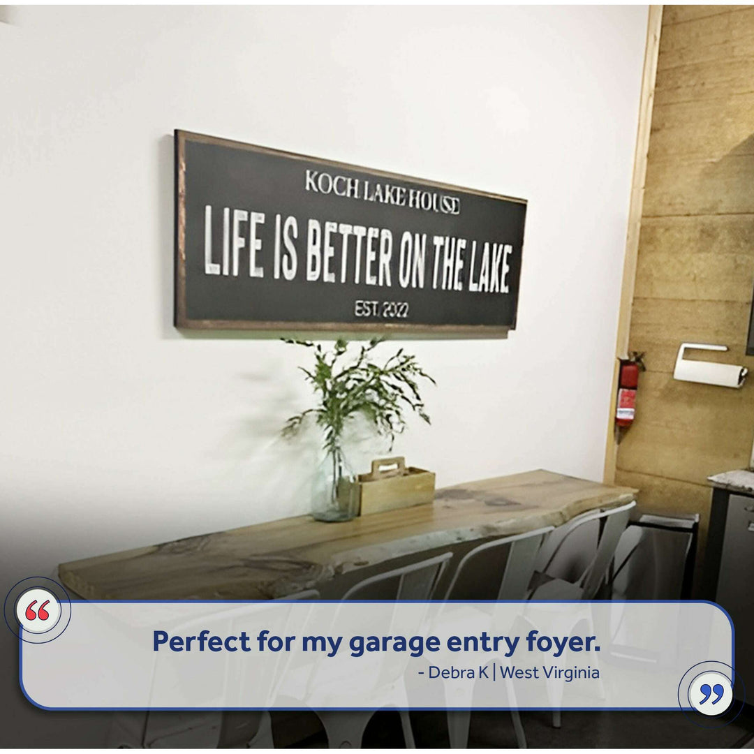Life Is Better On The Lake Sign III