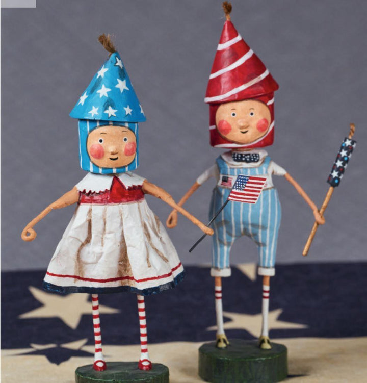 Lil' Firecrackers Set of 2 Lori Mitchell Collectible Figurines - Quirks!
