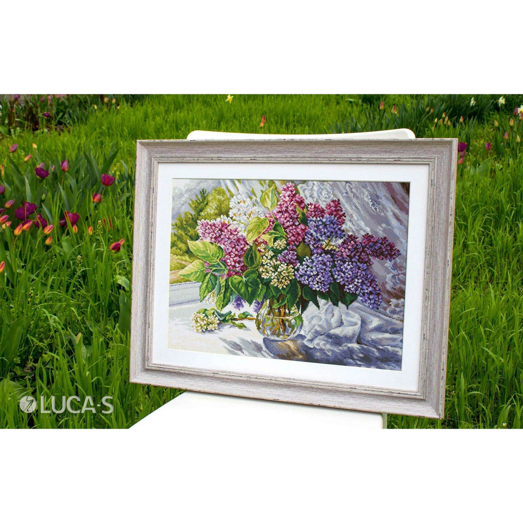 Lilac Bouquet B7015L Counted Cross-Stitch Kit