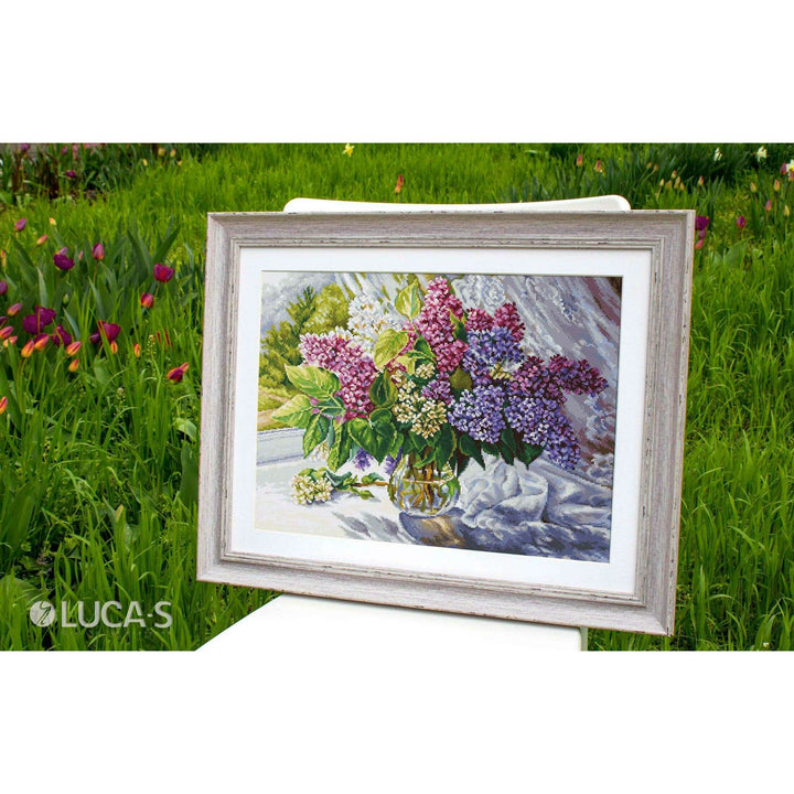Lilac Bouquet B7015L Counted Cross-Stitch Kit