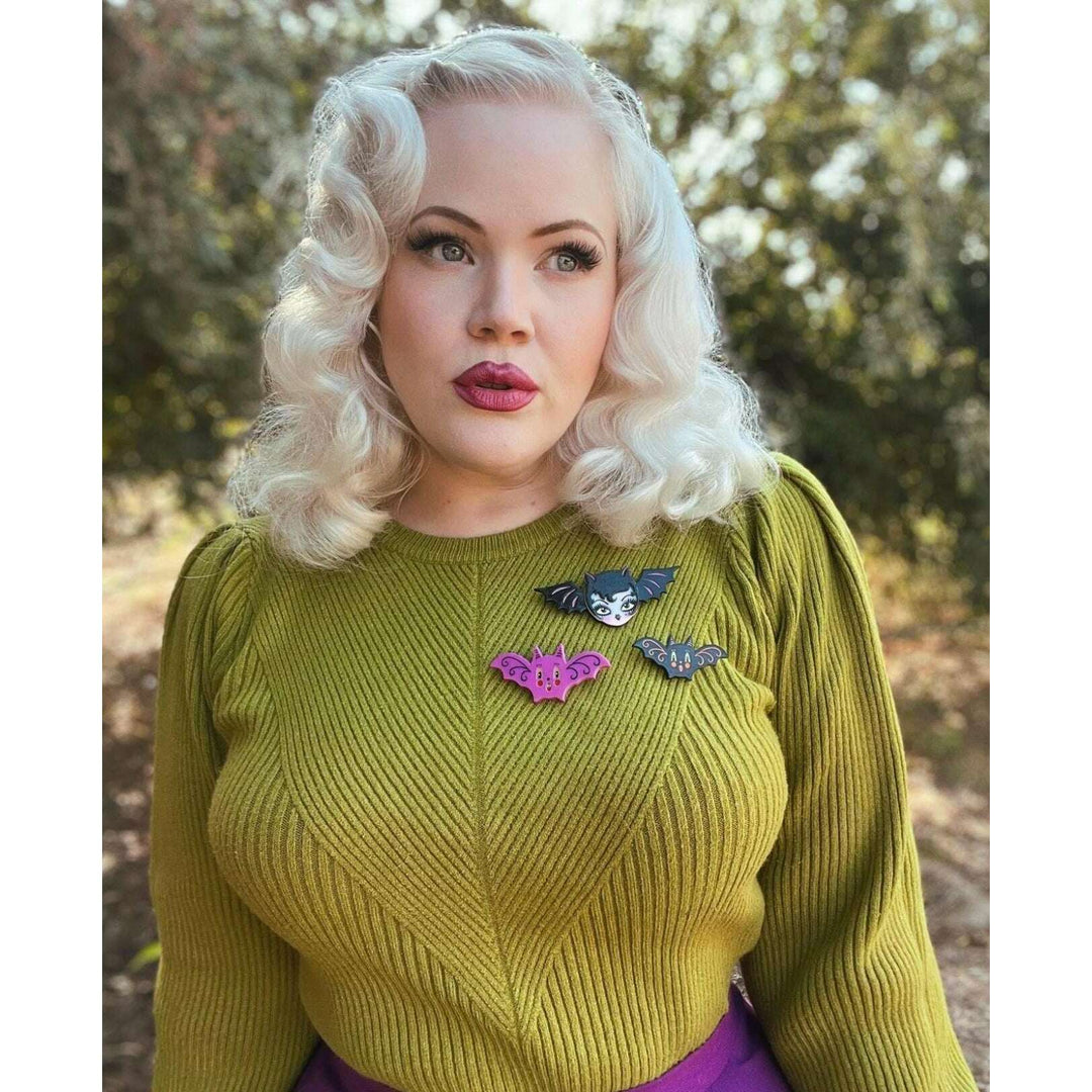 Lily the Vamp Brooch by Miss Fluff x Lipstick & Chrome – view 6