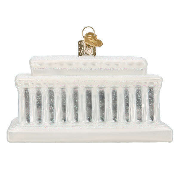 Old World Christmas Lincoln Memorial Blown Glass Ornament