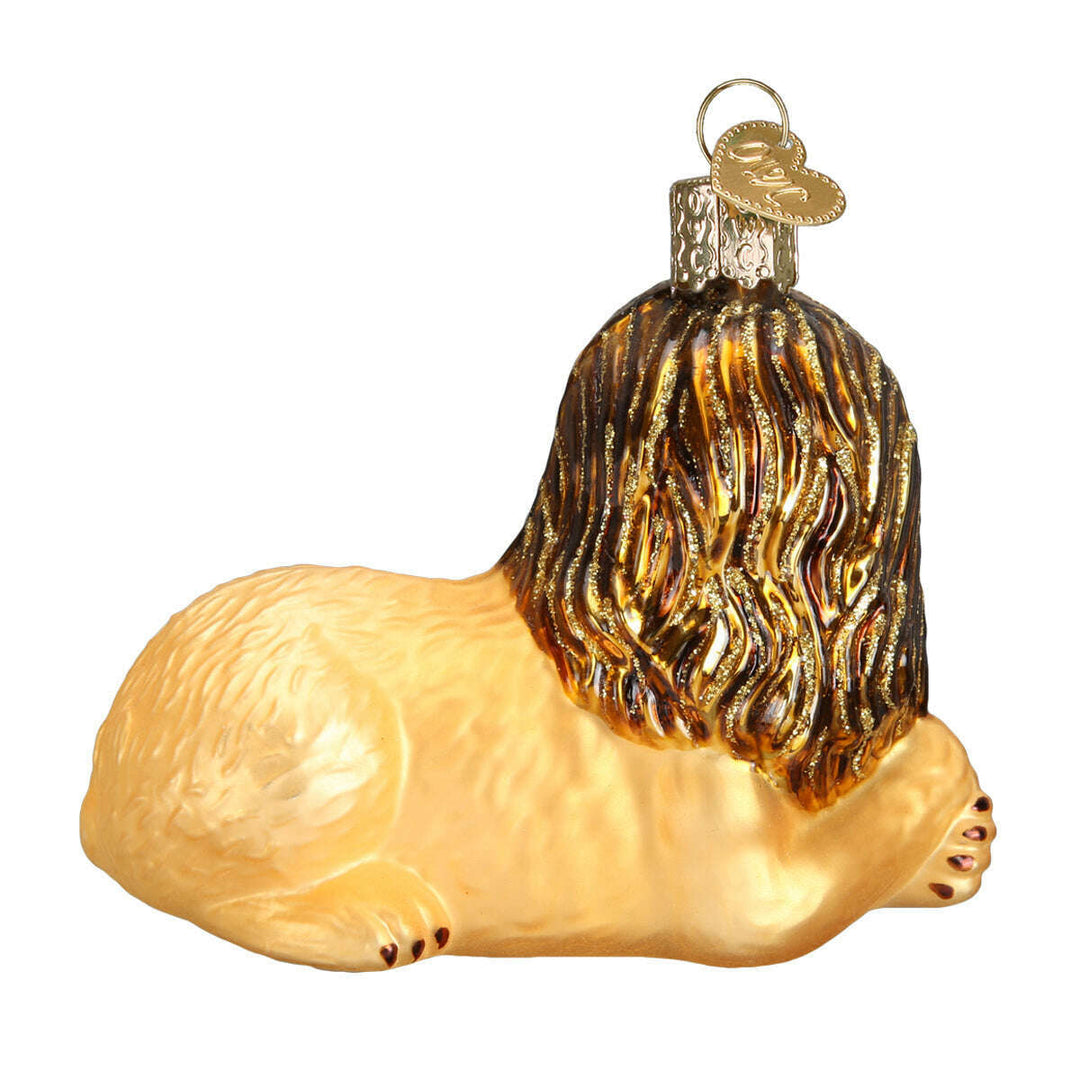 Old World Christmas Lion and Lamb Blown Glass Ornament