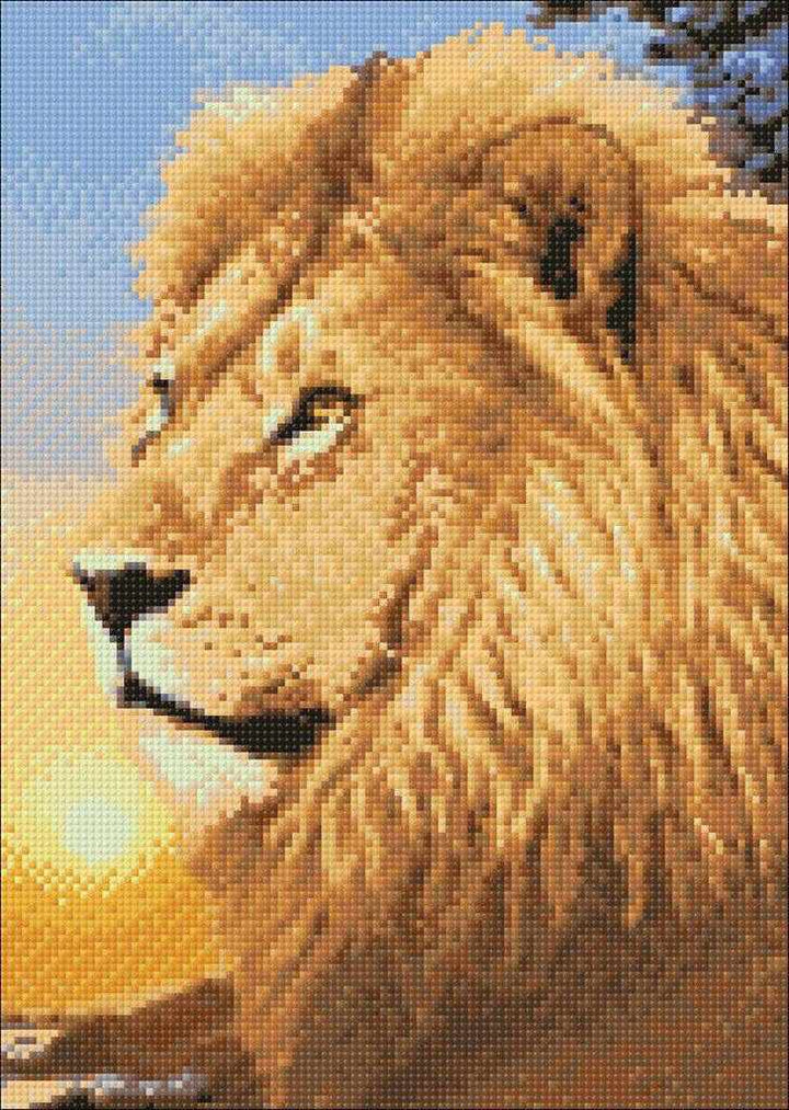 Lion King WD070 10.6 x 14.9 inches Wizardi Diamond Painting Kit