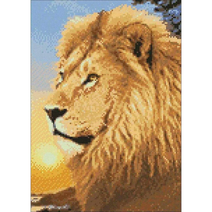 Lion King WD070 10.6 x 14.9 inches Wizardi Diamond Painting Kit