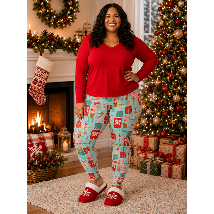 All Wrapped Up Buttery Soft Leggings by Lipstick & Chrome TC2