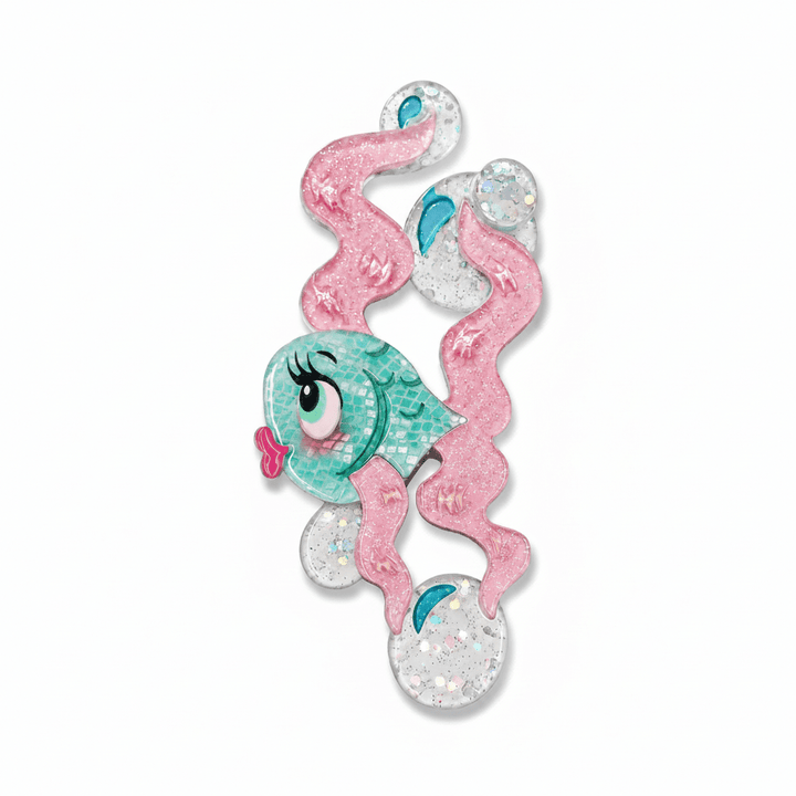 Fishy Kisses Brooch by Miss Fluff x Lipstick and Chrome