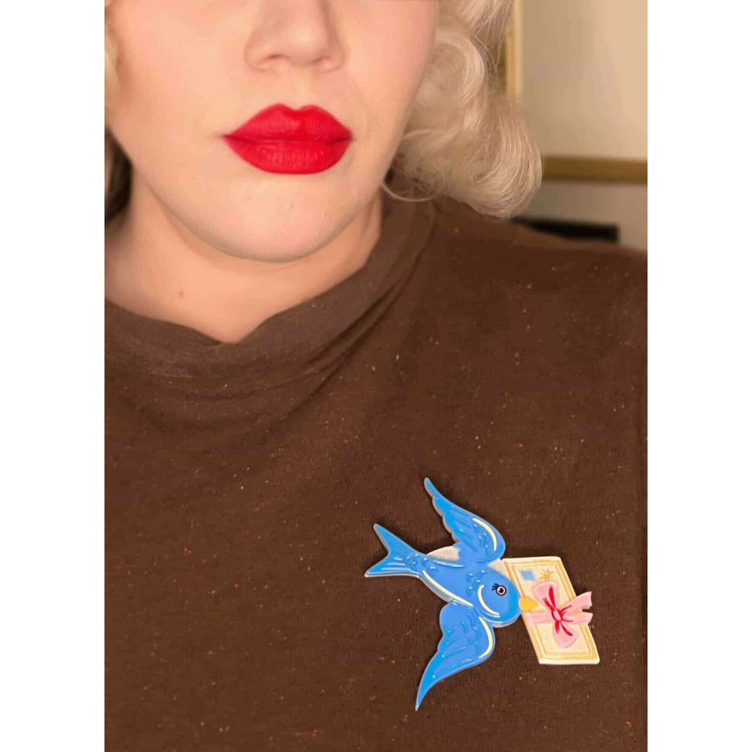 Flight of Fancy Brooch by 50's Vintage Dame x Lipstick & Chrome – view 3