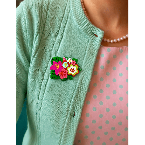 Floral Fantasy Brooch by Miss Fluff x Lipstick & Chrome – view 2