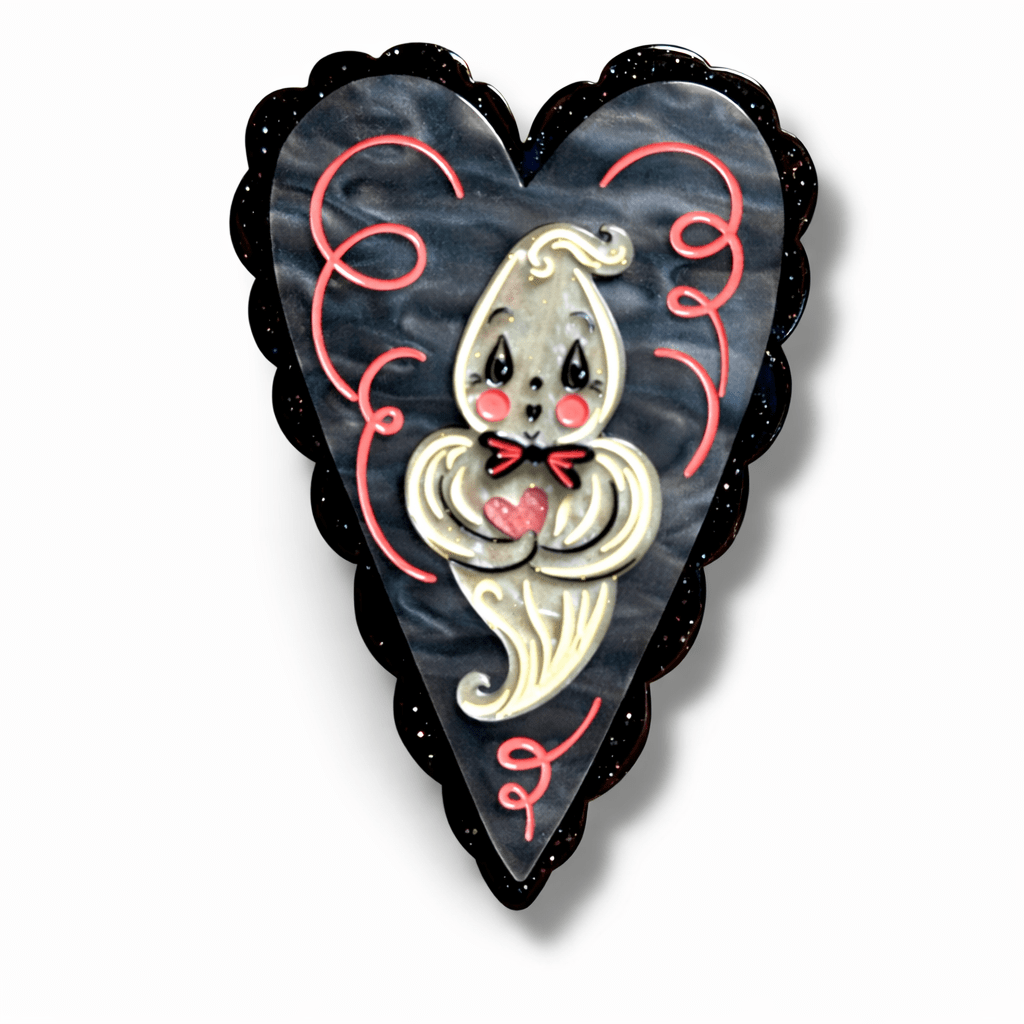 Haunted Heart Brooch by Johanna Parker x Lipstick & Chrome – view 2