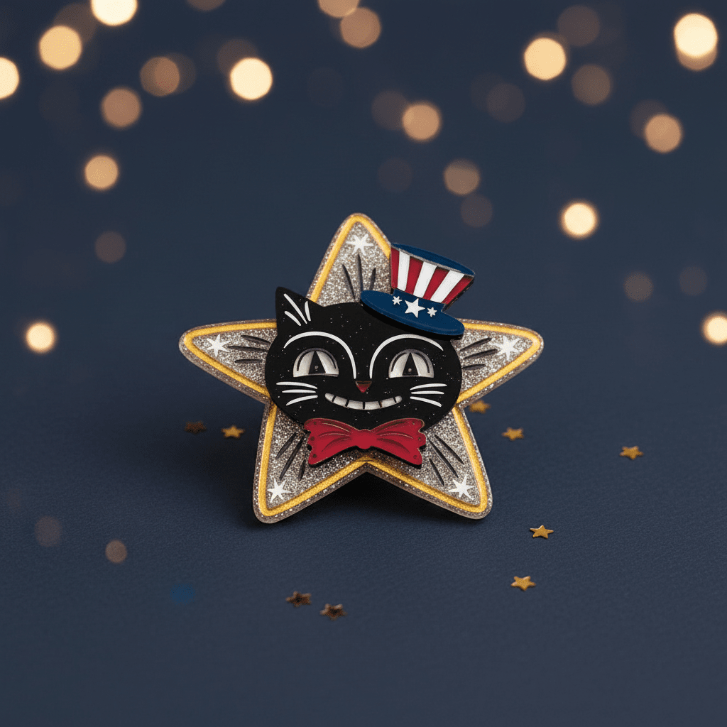 Hiss Bang Pop Brooch by Johanna Parker x Lipstick & Chrome – view 4