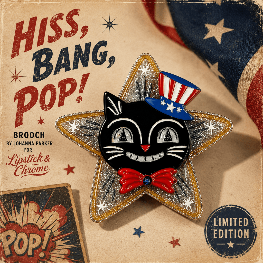 Hiss Bang Pop Brooch by Johanna Parker x Lipstick & Chrome – view 7