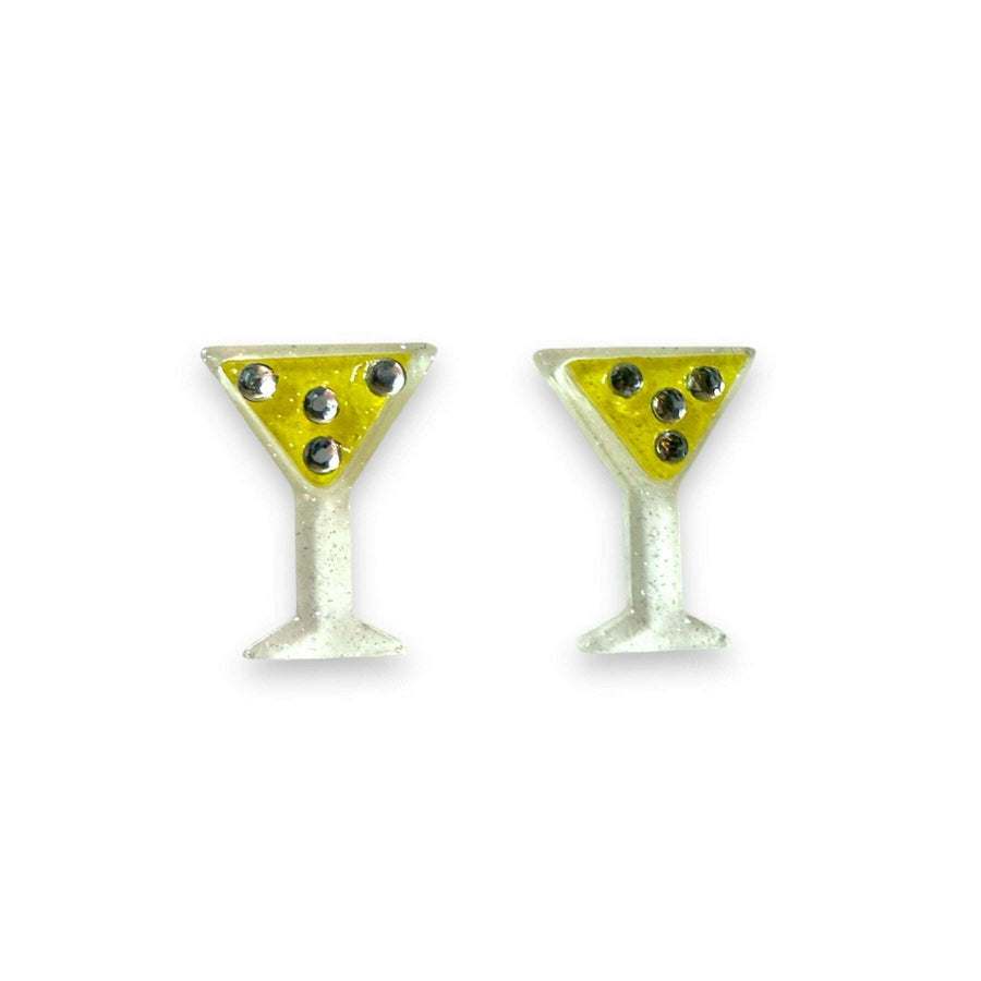 Itty-Bitty Martini Earrings by Lipstick & Chrome – view 2