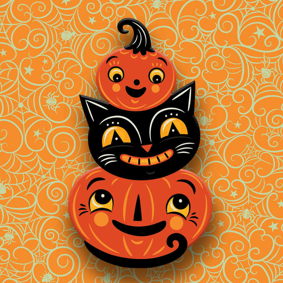 Jolly Jack Pumpkin Stack Brooch by Johanna Parker x Lipstick & Chrome – view 3