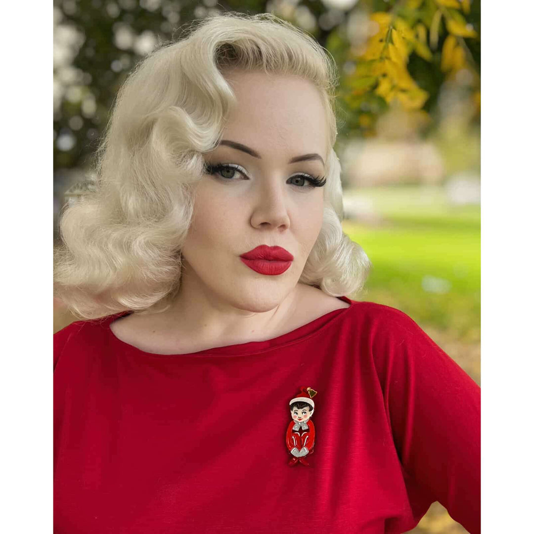 Merry Mischief Brooch by 50's Vintage Dame x Lipstick & Chrome – view 5