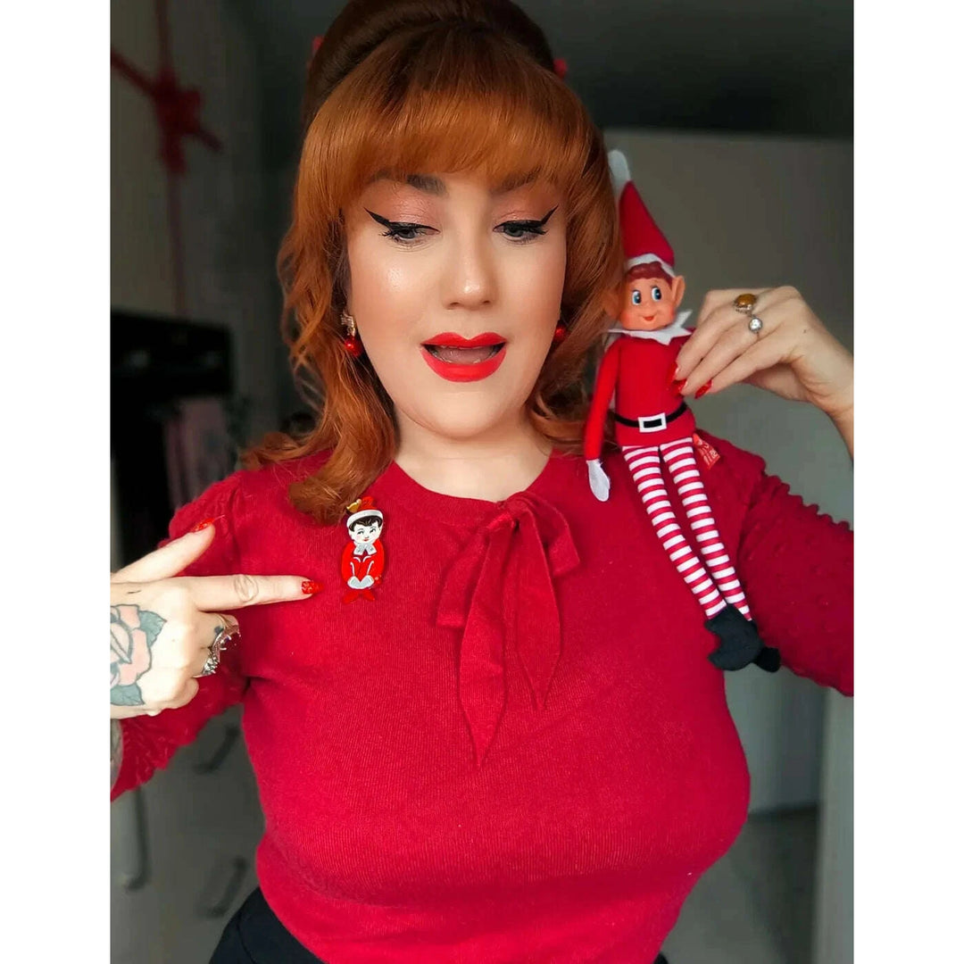 Merry Mischief Brooch by 50's Vintage Dame x Lipstick & Chrome – view 9