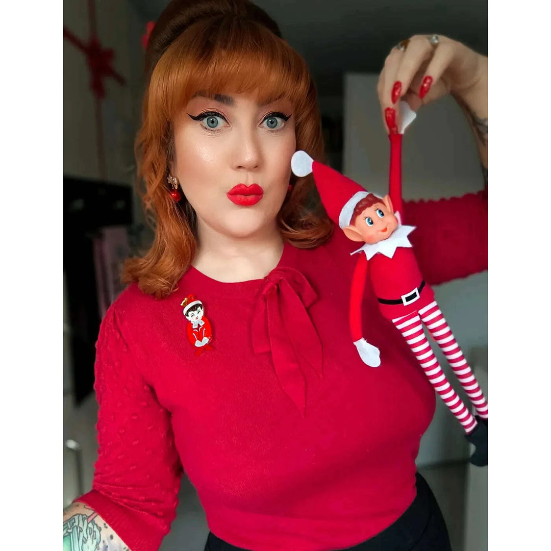Merry Mischief Brooch by 50's Vintage Dame x Lipstick & Chrome – view 10