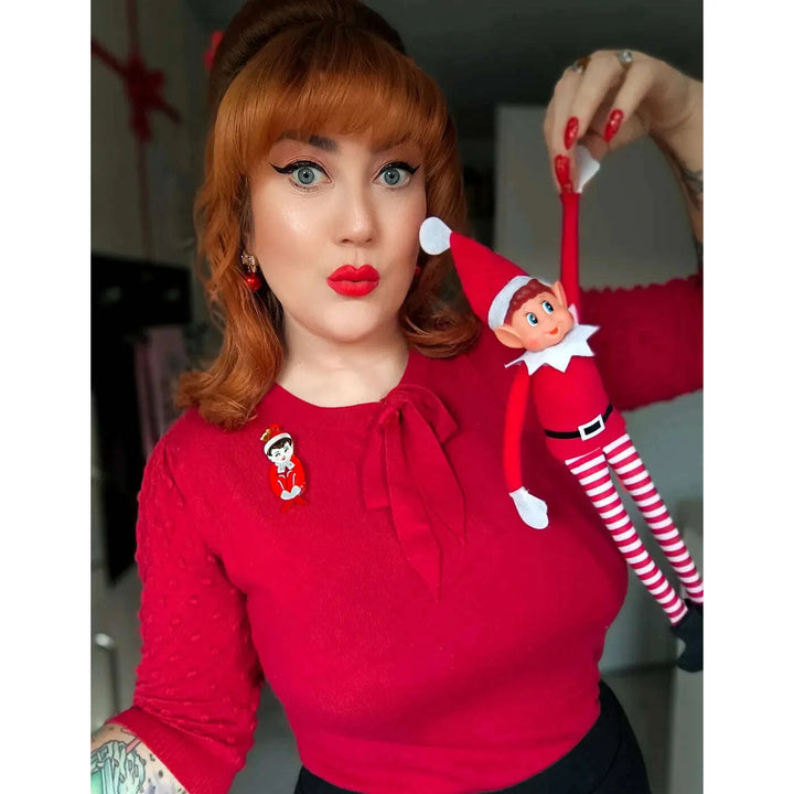 Merry Mischief Brooch by 50's Vintage Dame x Lipstick & Chrome – view 10