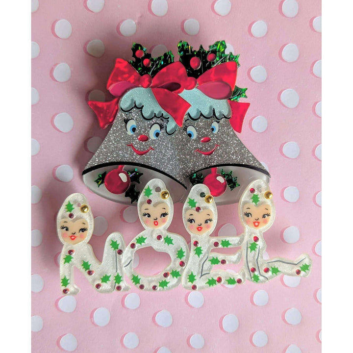 Playful Pixies NOEL Brooch by 50's Vintage Dame x Lipstick & Chrome – view 5