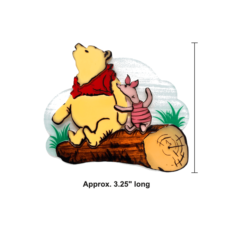 "Pooh and Piglet" Brooch by Lipstick & Chrome