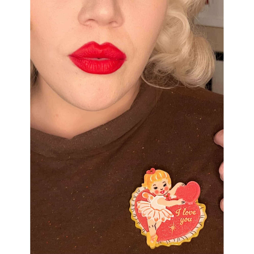 Retro Romance Brooch by 50's Vintage Dame x Lipstick & Chrome – view 4