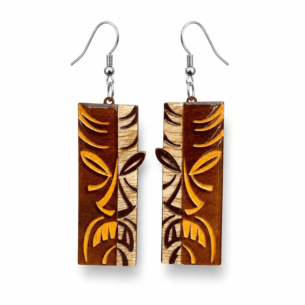 Tiki Totem Earrings by Miss Fluff x Lipstick & Chrome – view 6