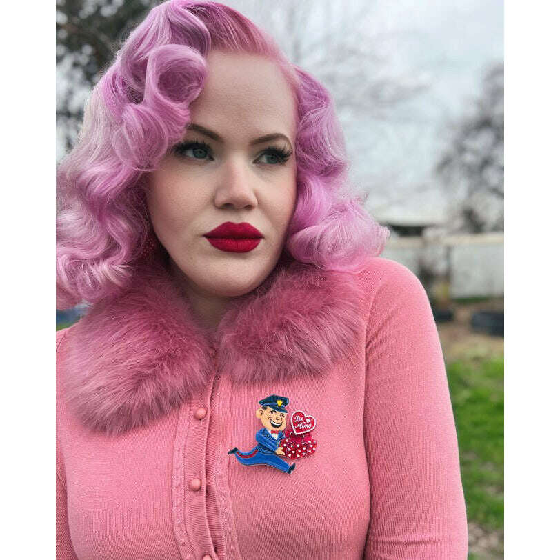 Valentine's Happy Mail Earrings by 50's Vintage Dame x Lipstick & Chrome – view 4