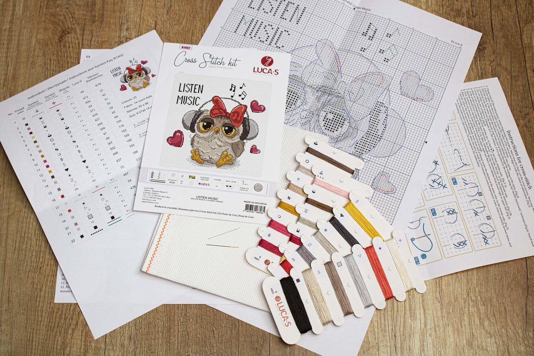 Listen Music B1402L Counted Cross-Stitch Kit