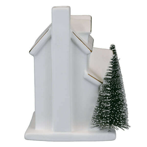 Old World Christmas Lit Ceramic House with Trees