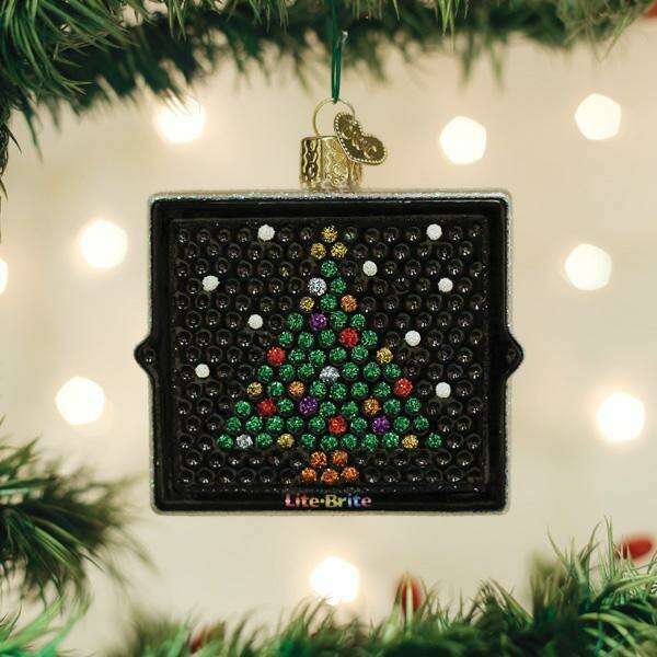 Old World Christmas Lite Brite Blown Glass Ornament