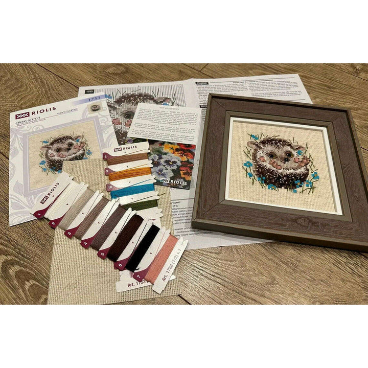 Little Hedgehog R1753 Counted Cross Stitch Kit