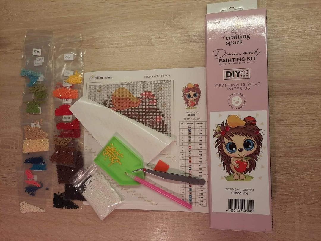 Little Owl CS2711 7.9 x 7.9 inches Crafting Spark Diamond Painting Kit.