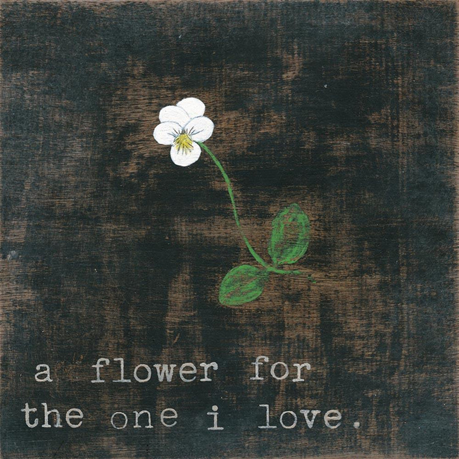"Little White Flower for the One I Love" Art Print - Quirks!