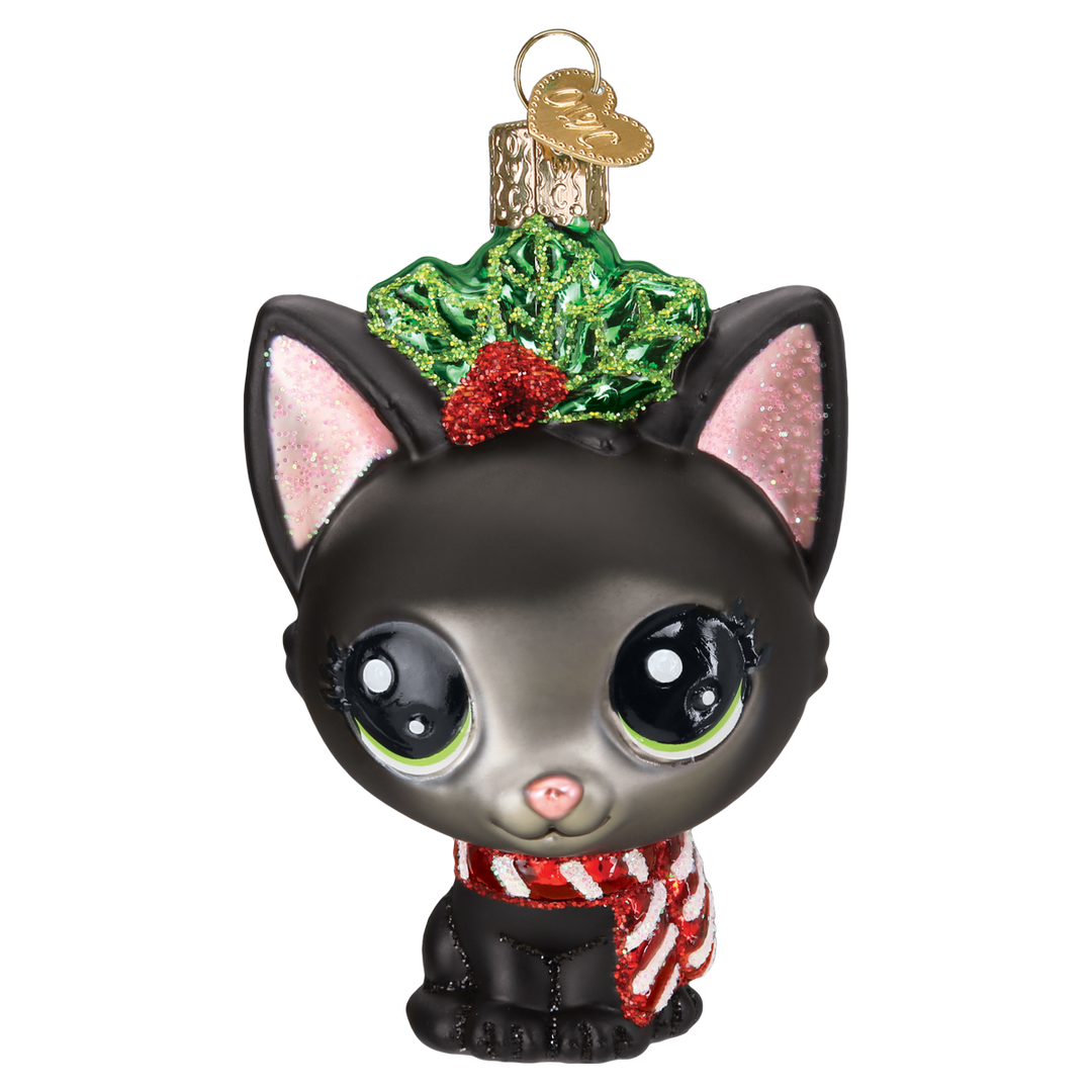 Old World Christmas Littlest Pet Shop Jade Blown Glass Ornament