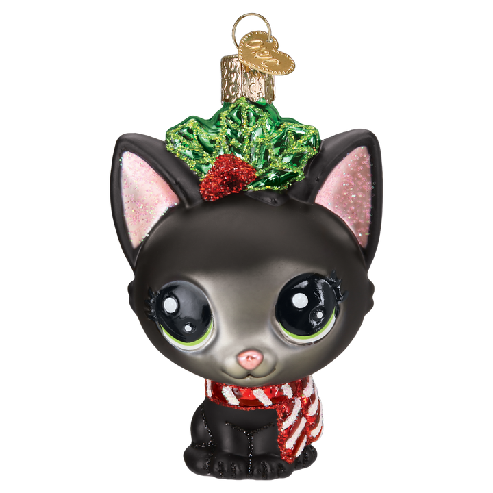 Old World Christmas Littlest Pet Shop Jade Blown Glass Ornament