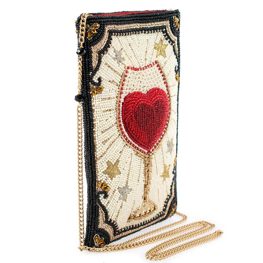 Live, Love & Wine Crossbody Phone Bag by Mary Frances image 3