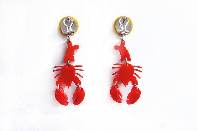 Lobster Earrings by Laliblue - Quirks!