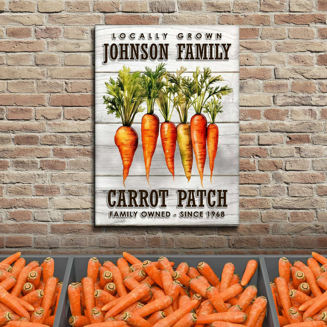 Locally Grown Carrot Patch Sign