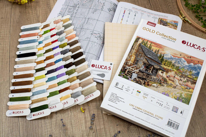 Log Cabin General Store B2413L Counted Cross-Stitch Kit