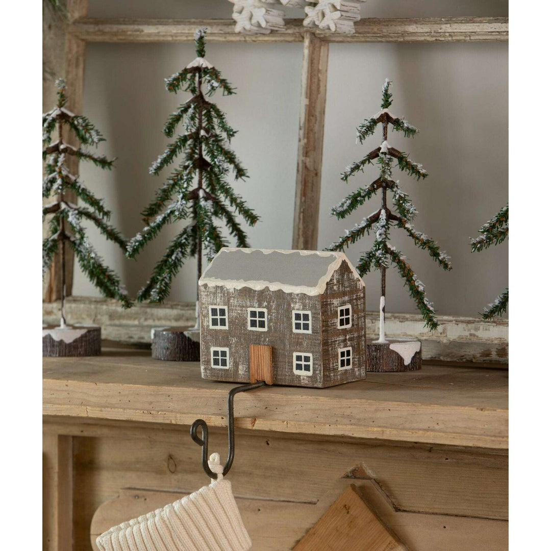 Log Cabin Stocking Holder by Bethany Lowe Designs, christmas decor
