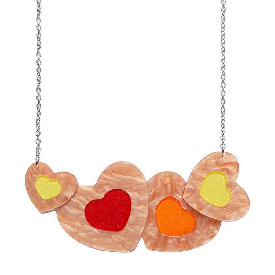 Lolly Heart Cookies Necklace by Erstwilder image