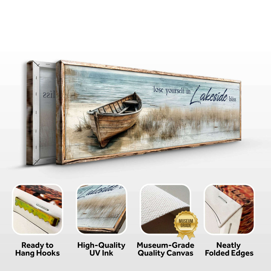 Lose Yourself in Lakeside Bliss Lake House Coastal Sign II
