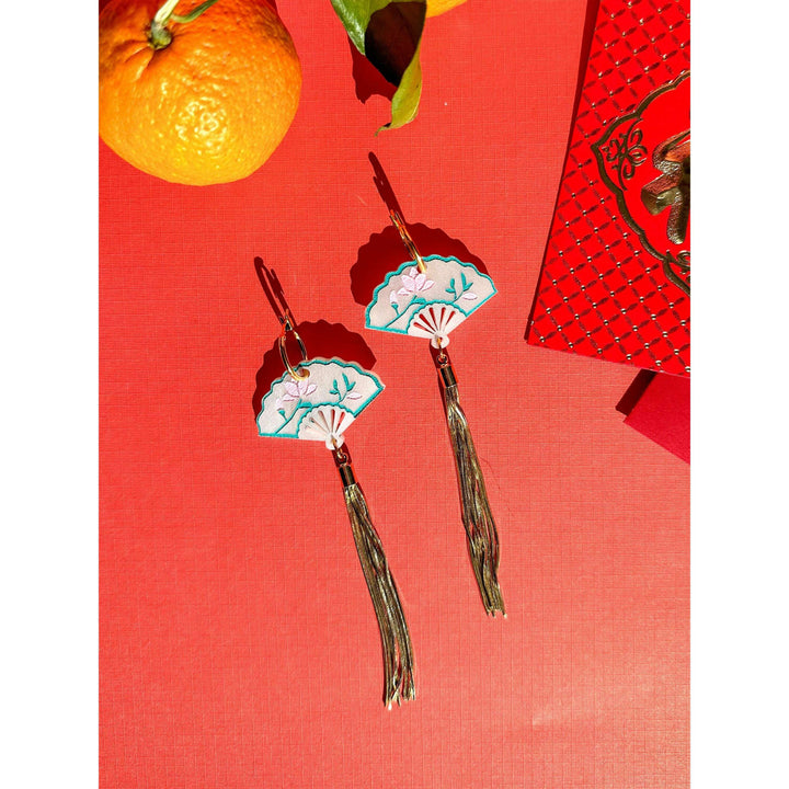 Lotus Fan Earrings