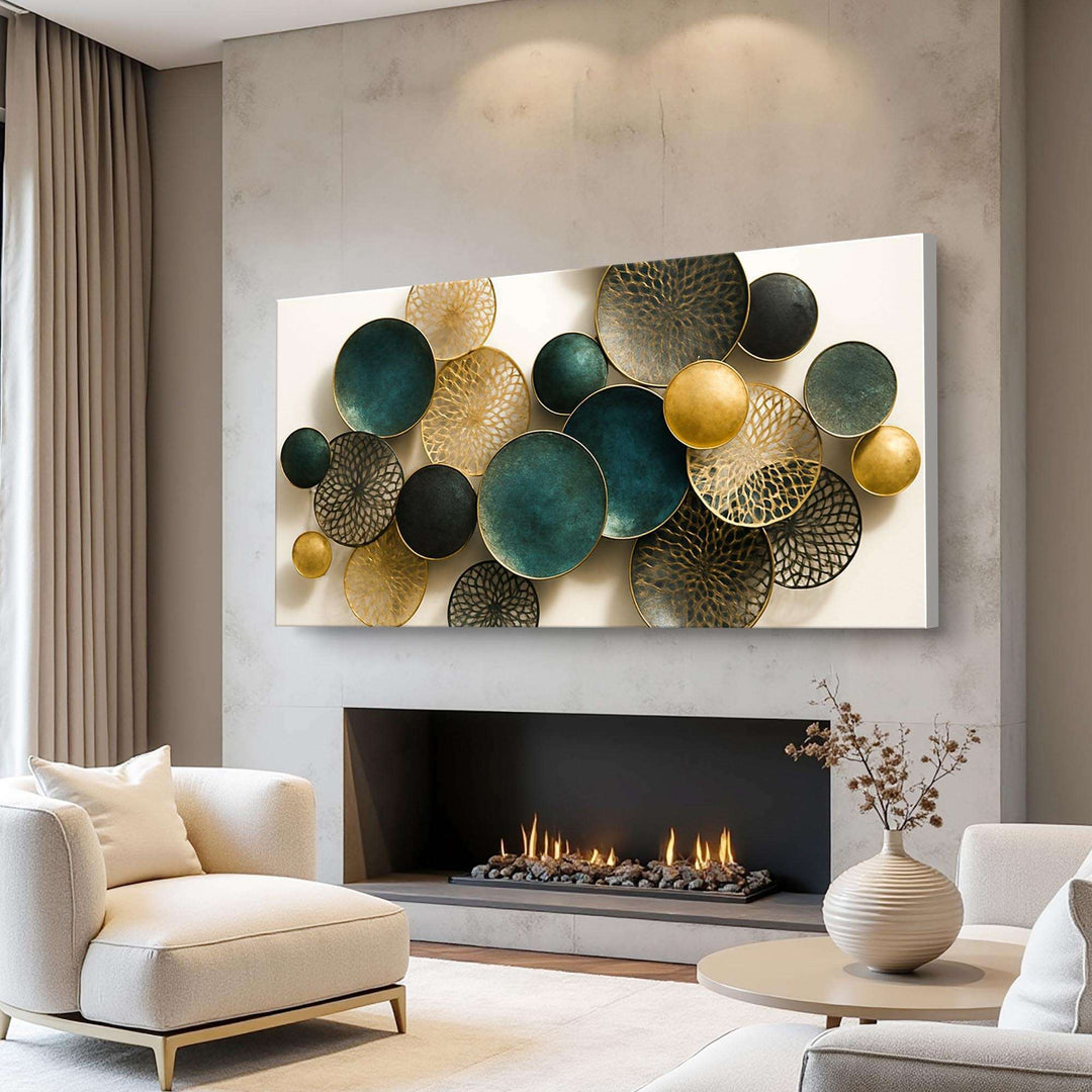 Lotus Leaf Abstract Wall Art VIII